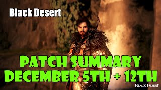 [Black Desert] Free Game Codes Until January, Other Cool Events | Patch Summary December 5th + 12th