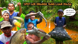 LUAR BIASA..!! NGURAS KALAU SPOTNYA AIRNYA ORANGE SELALU IKANNYA BANYAK