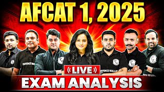 AFCAT 1, 2025 Exam Analysis  💪  | AFCAT Live Paper Discussion 🤩