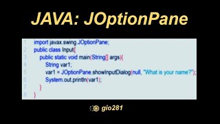 JAVA: Getting started with dialog boxes using JOptionPane