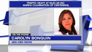 Heavy traffic at NLEX for INC anniversary