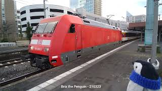 🐧 DB EuroCity with a panoramic coach! @ 🇩🇪 Düsseldorf Hbf - 21 March 2023