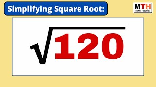 Simplify the square root of 120, sqrt(120) | Simplify root 120