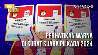 Yuk Kenali Ragam Warna Surat Suara Pilkada 2024