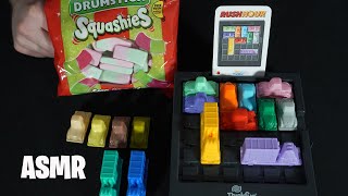 ASMR: RUSH HOUR PUZZLE \u0026 CHEWY SWEETS