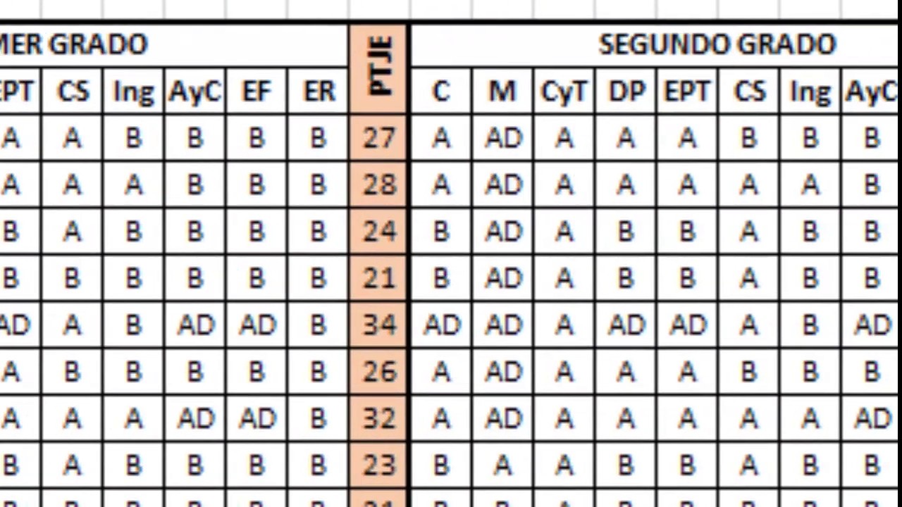 Primeros Puestos. Registro Auxiliar Y Oficial. Calificación Literal ...