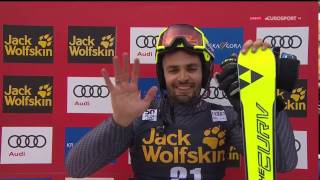 Горные лыжи. Alpine Skiing World Cup. Kranjska Gora (SLO). Men's slalom 2nd run. Norske språket