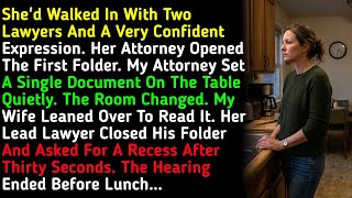 The Divorce Hearing Ended In Four Minutes — Because Of A Document My Wife Didn't Know I Had...
