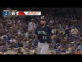 sea@lad ackley clubs a solo home run to right center