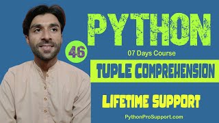 46 Python Tuple Comprehension | Source Code Available #pythoninhindi #pythonforbeginners #python