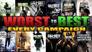 Ranking Every Call of Duty Campaign From WORST to BEST