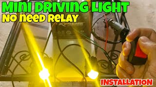 MINI DRIVING LIGHT NA WALANG RELAY | WIRING DIAGRAM | MASTER MOTO BASIC