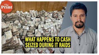 What happens to the money seized by Income Tax Department