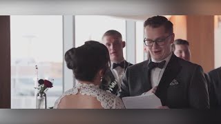 Nova Scotia couple who went viral for Bills ticket surprise at wedding join Wake Up!