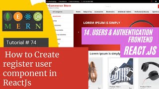 React js Tutorial # 74| How to Load Logged In User in ReactJs |E-Commerce site