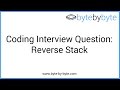 Interview Question: Reverse Stack
