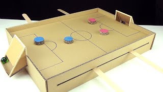 How to make a football/soccer table game with magnets from cardboard