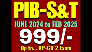 PIB-S&T data... 999/-, Up to Exam... by #narasimhasir