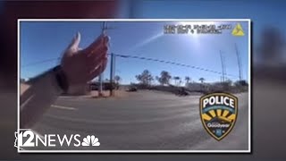Motorcyclist caught in police chase
