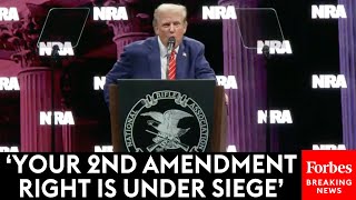 BREAKING NEWS: Trump Urges Gun Owners To Vote For Him At NRA Leadership Forum In Houston, Texas