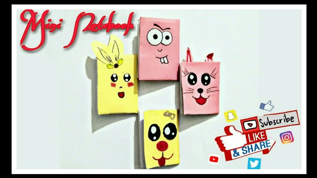 Diy Mini Notebook Youtube