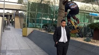 BMX RIDERS AND SECURITY GUARDS COLLIDE