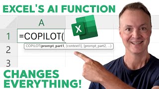 Excel's NEW AI Function! A Beginner's Guide to =COPILOT