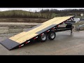 Ironbull by Norstar 102x22 TDP Hydraulic Power Tilt Deckover Flatbed 14000# GVW  IB10222TDP14