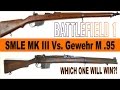 SMLE MK III Infantry Vs. Gewehr M .95 Infantry Battlefield 1! (Weapon Comparison)