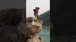 Diving in ganga river