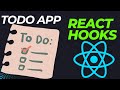 React Todo List App Tutorial | React Hooks Project for beginners