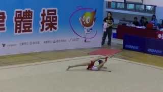 102年全運會韻律體操Rhythmic Gymnastic詹庭甄_棒