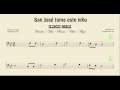 San Jose toma este niño Sheet Music for Trombone Tube Cello Basoon and Euphonium Christmas Carol