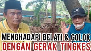 Menghadapi BELATI dan GOLOK dengan GERAK TINGKES #Tutorial #JejakBeksi #SilatBetawi