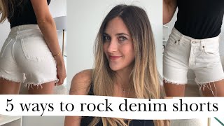 The PERFECT DENIM SHORTS FOR 2022 \u0026 5 classic ways to style them