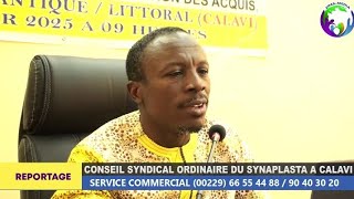 CONSEIL SYNDICAL ORDINAIRE DU SYNAPLASTA A CALAVI