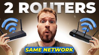 how to connect routers on same network