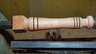 woodturning~bubut kayu sederhana