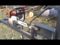 Chainsaw support now with safety bar,  firewood processing.