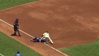 TOR@SF: Donaldson steals 20th consecutive stolen base