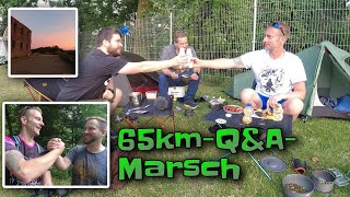 65km-Q\u0026A-Marsch mit Übernachtung auf Campingplatz | Toppers Adventures