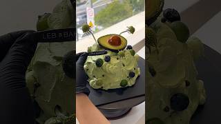 Immersive cake making avocado cake tutorial #decompression #cakemakingMake #cake #avocado #immersive