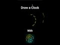 Draw a Clock | Python Turtle Graphics | #shorts #python #turtle #turtlegraphics