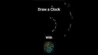 Draw a Clock | Python Turtle Graphics | #shorts #python #turtle #turtlegraphics