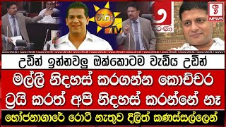 මල්ලී නිදහස් කරගන්න කොච්චර ට්‍රයි කරත් අපි නිදහස් කරන්නේ නම් නෑ