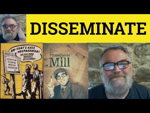 How do you use disseminate?