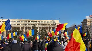 Protest Masiv in Capitala 21.02.2025 | Călin Georgescu, susținut de Elon Musk și JD Vance !!!