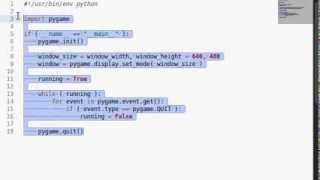 Python [pygame] 01 Basic Window