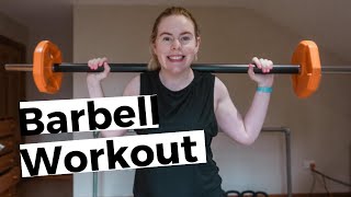 20 MINUTE BARBELL WORKOUT FOR WOMEN|| 5 Moves, four rounds||