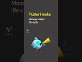 Manage widget life-cycle by flutter hooks